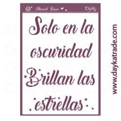 Plantilla de Stencil V-357 Estrellas 15x21cm Dayka