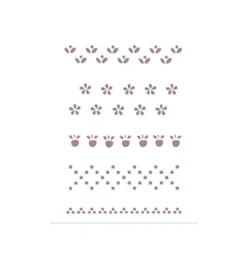 Plantilla de Stencil V-152 Florecillas 15x21cm Dayka