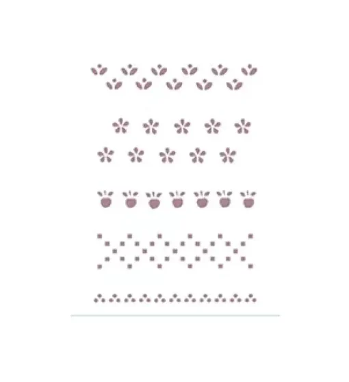 Plantilla de Stencil V-152 Florecillas 15x21cm Dayka