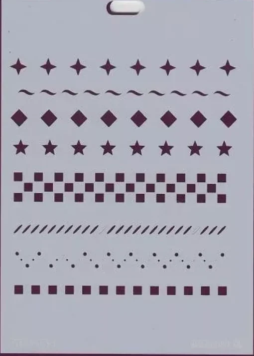 Plantilla de Stencil V-151 Geométricos 15x21cm Dayka