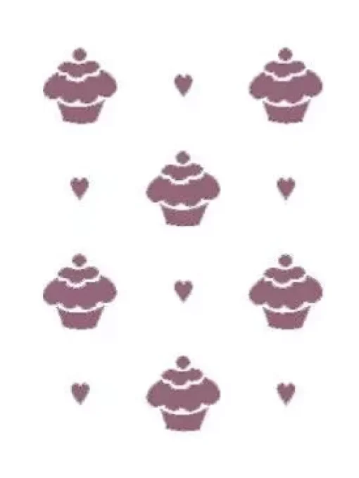Plantilla de Stencil V-205 Pastelitos 15x21cm Dayka