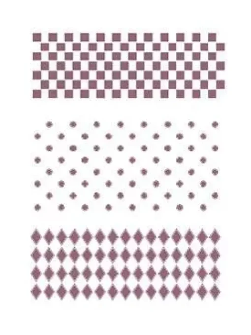Plantilla de Stencil V-213 Rombos, circulos y cuadrados 15x21cm Dayka