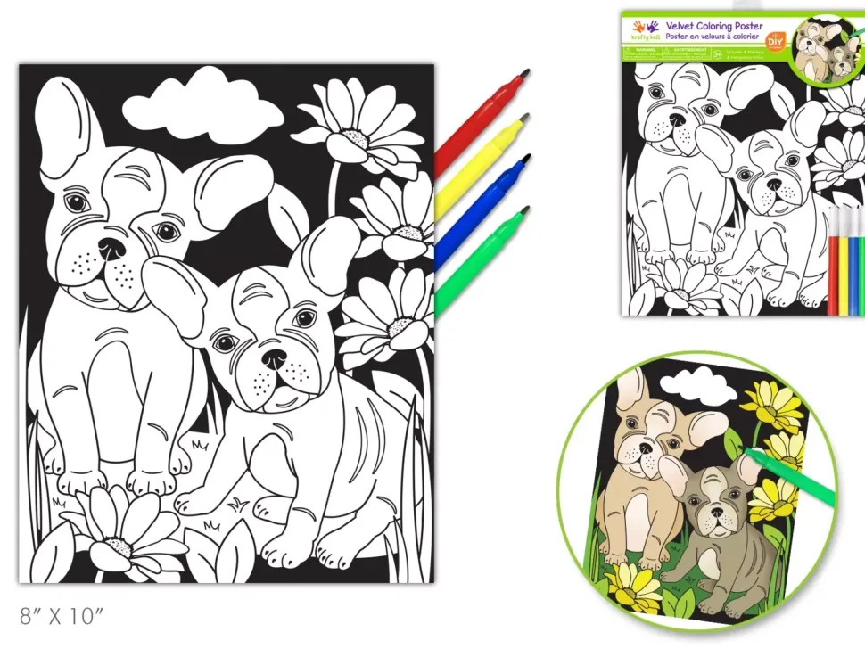 Póster para Colorear Perros MultiCraft