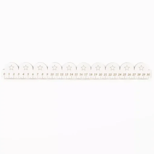Regla de Madera Con Estrellas Dayka 30cm