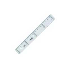Regla de Plástico Transparente 20cm Safta