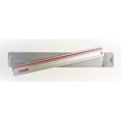 Regla metálica aluminio antideslizante borde antimanchas