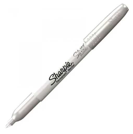 Rotulador Permanente Metálico Silver Punta Fina Sharpie