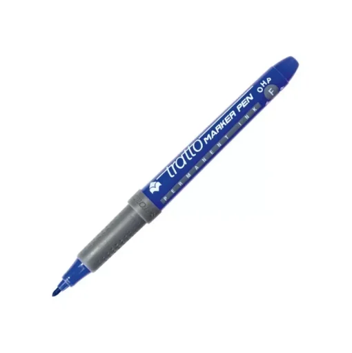 Rotulador permanente punta fina azul Tratto 0,6mm