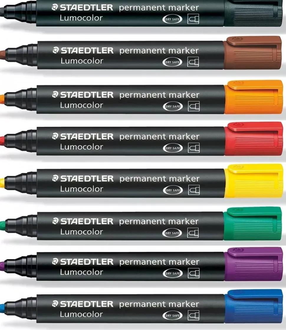 Rotulador redondo permanente Lumocolor Staedtler