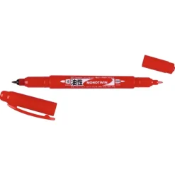 Rotulador rojo doble punta Monotwin Tombow