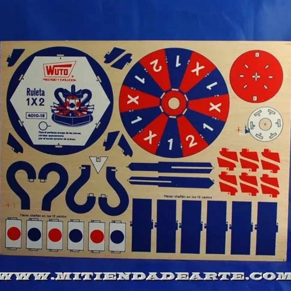 Ruleta-18 Kits Recortables Serigrafiados de Marquetería 4010-18