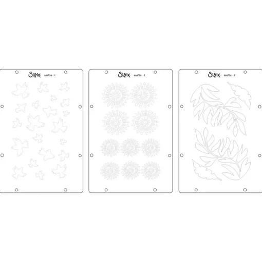 Sellos + plantillas de stencil Ikigai Sizzix