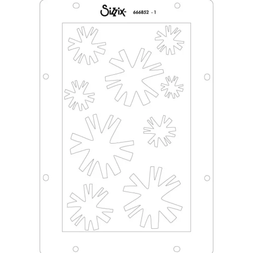 Sellos + plantillas de stencil Strength in Numbers Sizzix