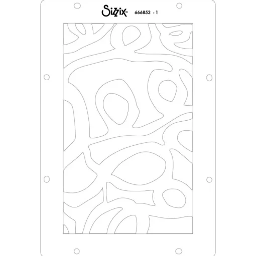 Sellos + plantillas de stencil The R's Have It Sizzix
