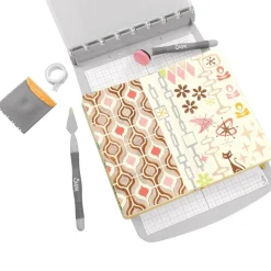 Sellos + plantillas de stencil Retro Sizzix