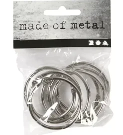 Set 8 Anillas Metálicas Creativ Company 38mm