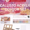 Set 12 Acrílicos + Caballete Callisto Talens