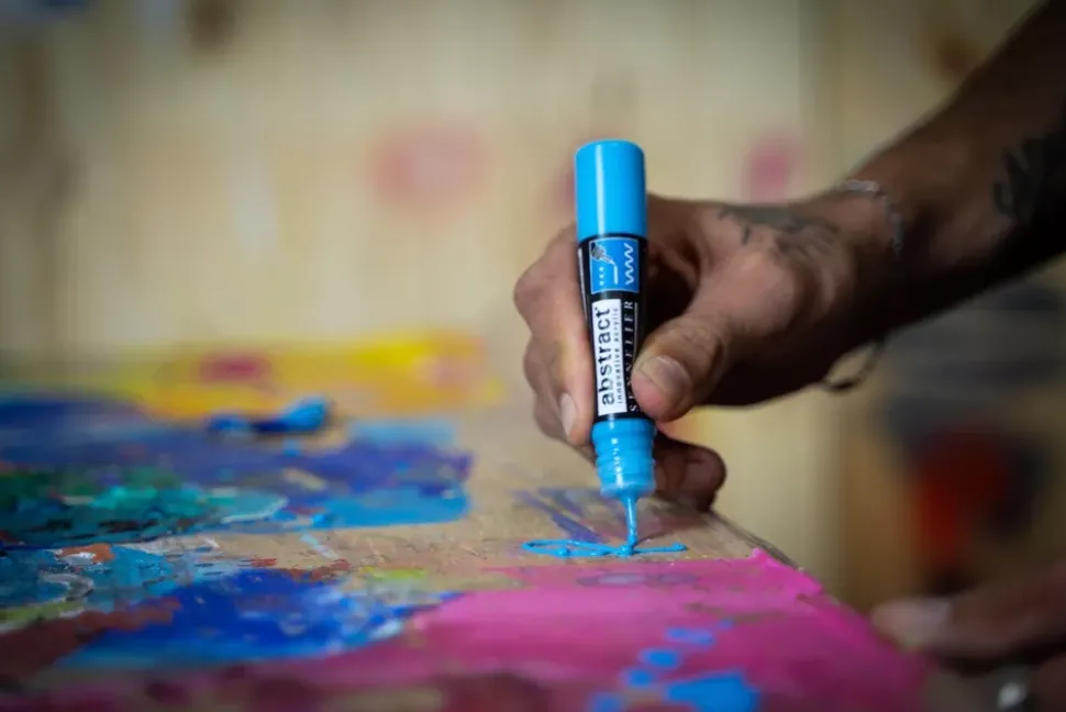 Set 5 Acrílicos Liner Abstract Colores Primarios Sennelier 27ml