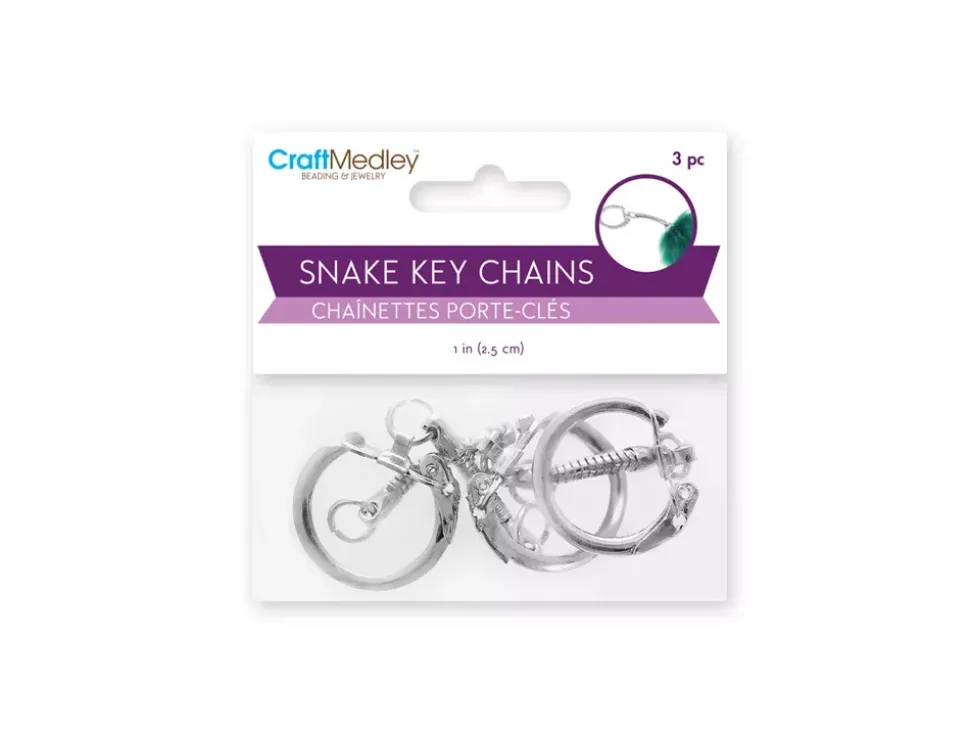 Set 3 Anillas de Llavero con Cadena MultiCraft