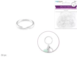 Set 30 Anillas de Llavero MultiCraft 14mm