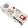 Set 6 Bolas de Facetas de Plástico Transparente Rayher 8cm