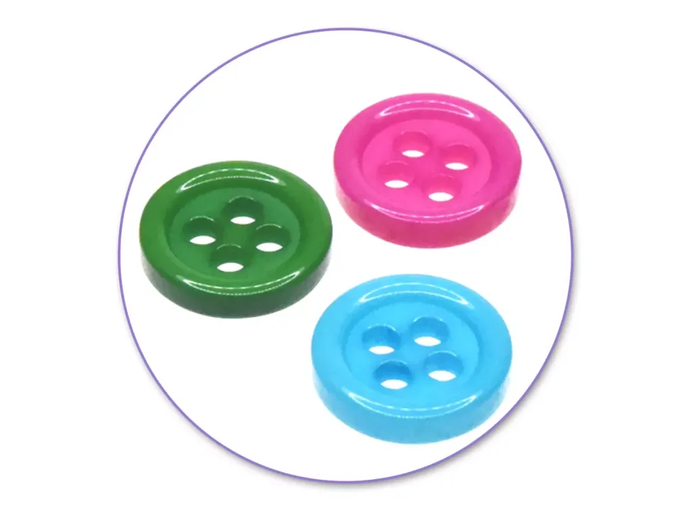 Set 80 Botones Color Brillante Multicraft 9mm