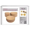 Set 3 cajas circulares grandes de regalo kraft Fabrika Decoru