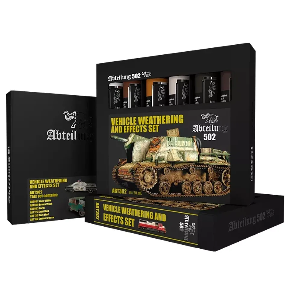 Set 6 colores al óleo de efectos y weathering AK Interactive 20ml