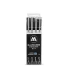 Set #2 de 4 rotuladores calibrados Blackliner Molotow