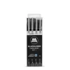 Set #1 de 4 rotuladores calibrados Blackliner Molotow
