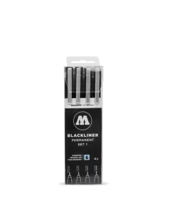 Set #1 de 4 rotuladores calibrados Blackliner Molotow