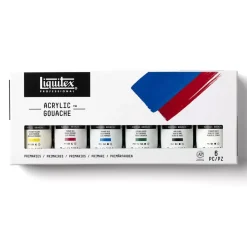 Set 6 Gouache Acrílico Colores Primarios Liquitex 59ml