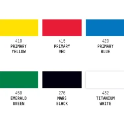 Set 6 Gouache Acrílico Colores Primarios Liquitex 59ml