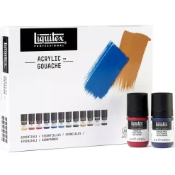 Set 12 Gouache Acrílico Essentials Liquitex 22ml