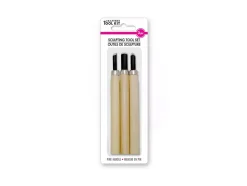 Set 3 Herramientas Para Modelar y Esculpir de Punta Recta MultiCraft