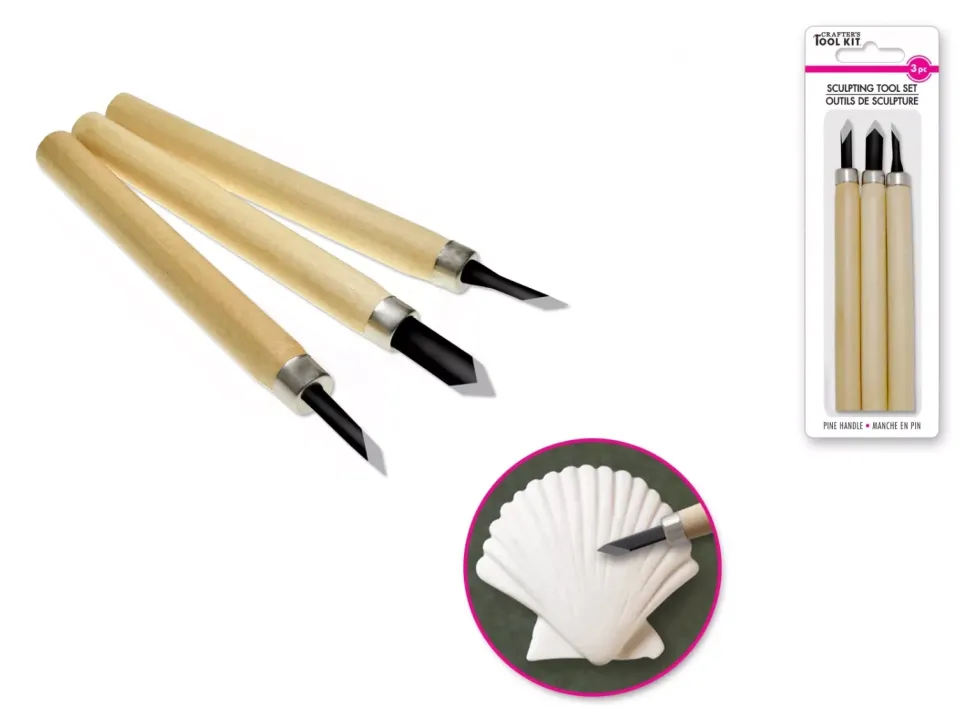 Set 3 Herramientas Para Modelar y Esculpir MultiCraft