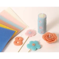 Set 2 hojas de cera Azul Artemio 20x20cm