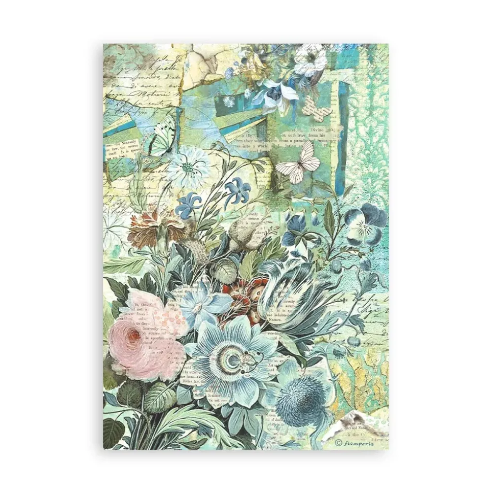 Set 8 hojas de Washi tape Wonderland Stamperia A5