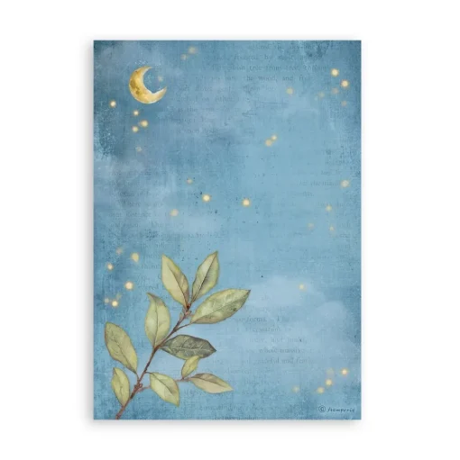 Set 8 hojas de washi tape Romantic Hidden Grove Stamperia A5
