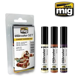 Set 3 óleos con pincel aplicador Starship Markings Oilbrusher 10ml