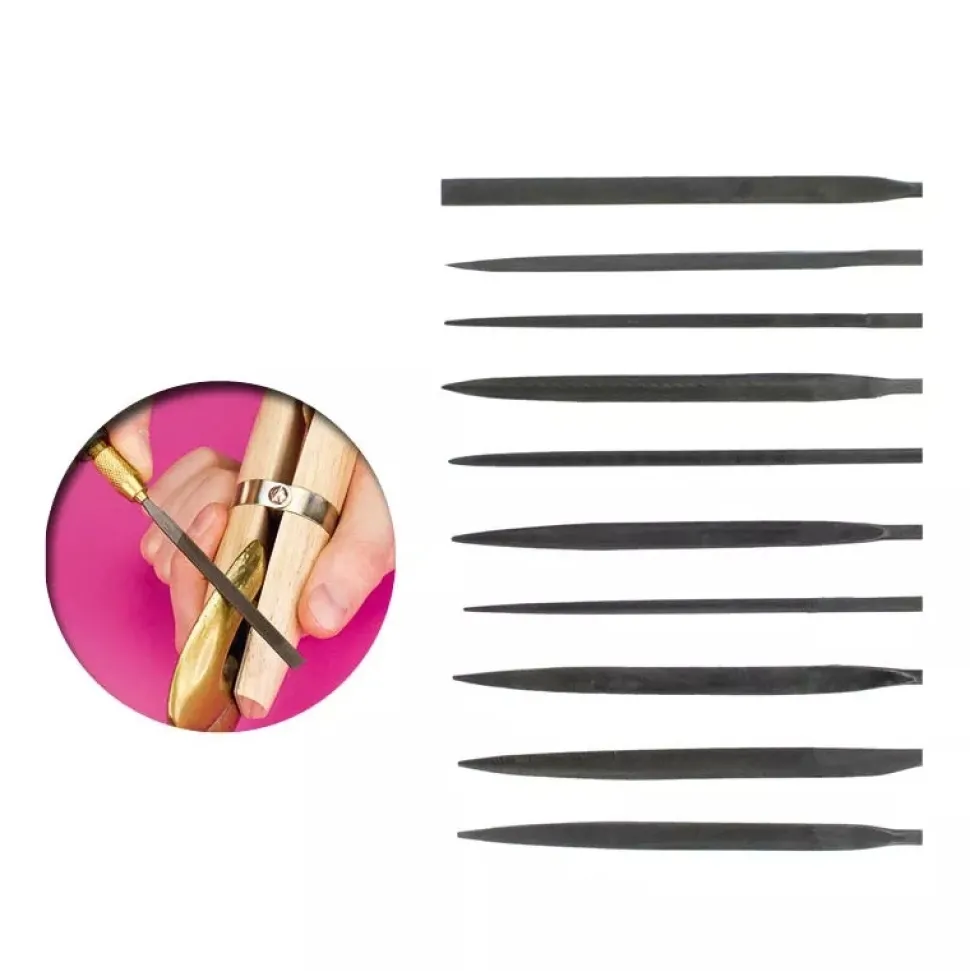 Set 10 limas de aguja Vallejo