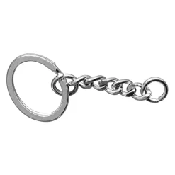 Set 2 Llaveros Platino con Cadena Rayher 25mm