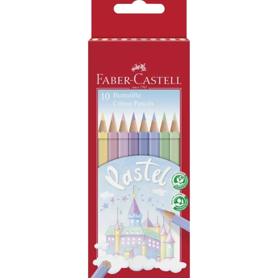 Set 10 Lápices de colores Pastel Classic Faber-Castell