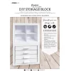 Set 2 módulos almacenaje con cajones DIY Storage Block Studio Light