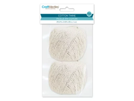 Set 2 Ovillos de Hilo de Algodón Trenzado MultiCraft 1mm