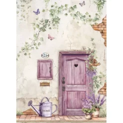 Set 6 papeles de arroz Lavender Stamperia 21x30cm