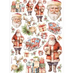 Set 6 papeles de arroz All You Need For Christmas Stamperia 21x30cm