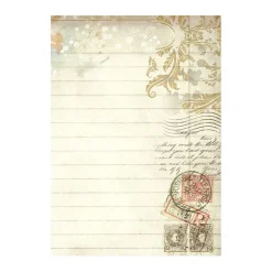 Set 8 papeles de arroz Art of Travelling Stamperia 10x15cm