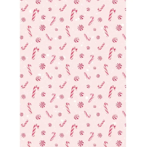 Set 8 papeles de arroz Backgrounds Romantic Candy Christmas Stamperia 10x15cm