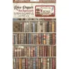Set 8 papeles de arroz Backgrounds Vintage Library Stamperia 10x15cm